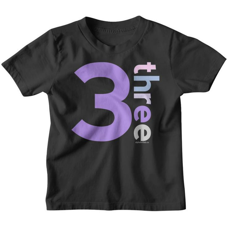 Kids 3Rd Birthday Shirt For Girls 3 Three | Kids Gift Ideas Age 3 Youth T-shirt