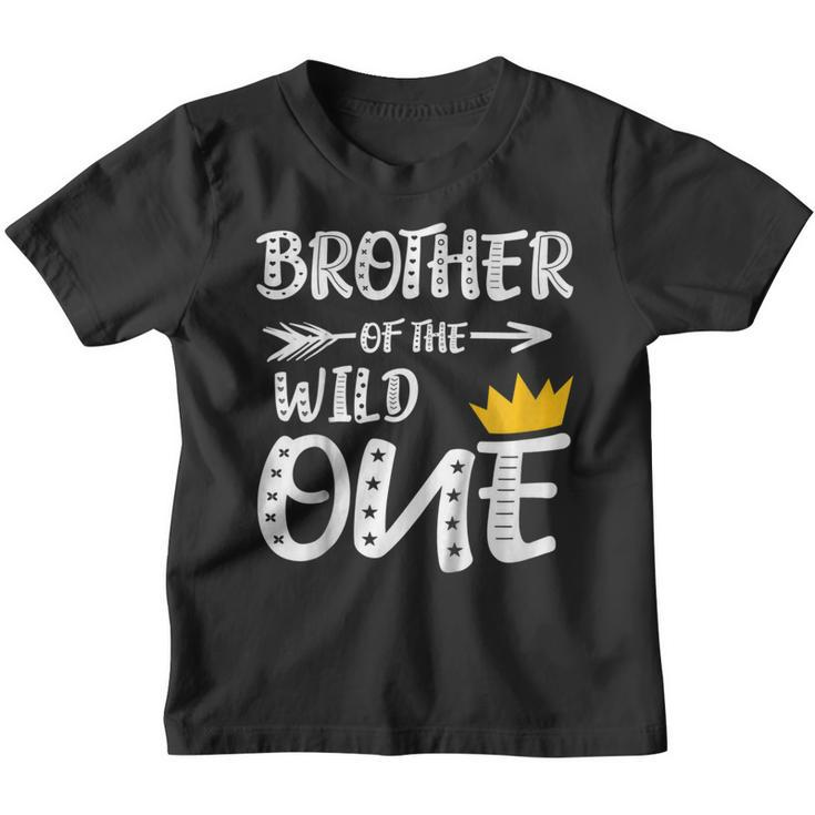 Kids Brother Of The Wild One King Queen Shirt 1St Birthday Youth T-shirt
