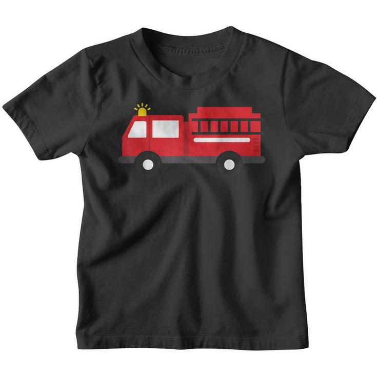 Kids Fire Fighter Truck  | Toddler Boys Firetruck  Youth T-shirt