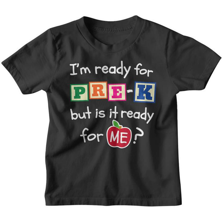 Kids First Day Of Pre-K Shirt Hello Boys Girls Back To School Youth T-shirt