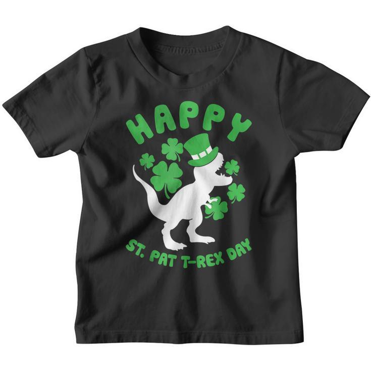 Kids Happy St Pat Trex Day Dino St Patricks Day Toddler Boys  V2 Youth T-shirt