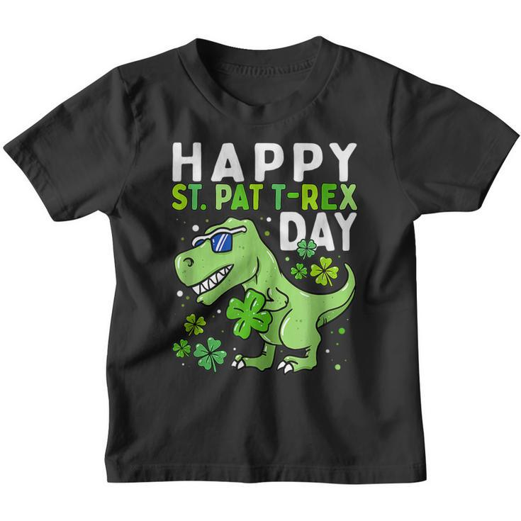 Kids Happy St Pat Trex Day Dino St Patricks Day Toddler Boys  V3 Youth T-shirt