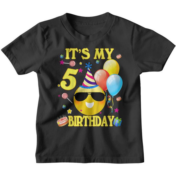 Kids Its My 5 Birthday Shirt 5 Years Old 5Th Birthday Gift Youth T-shirt