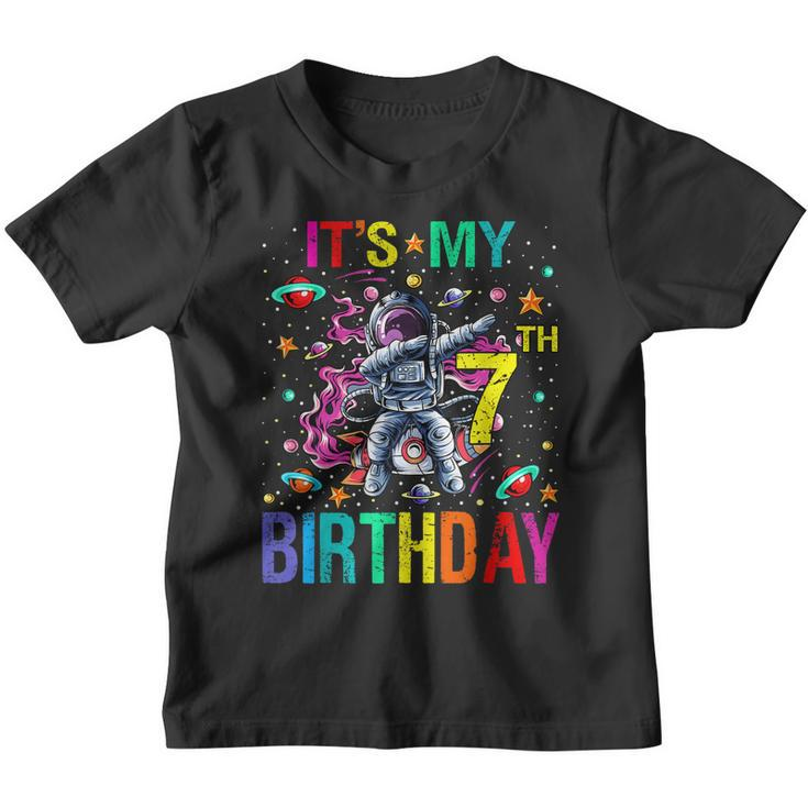 Kids Its My 7Th Birthday Astronaut Space Youth T-shirt
