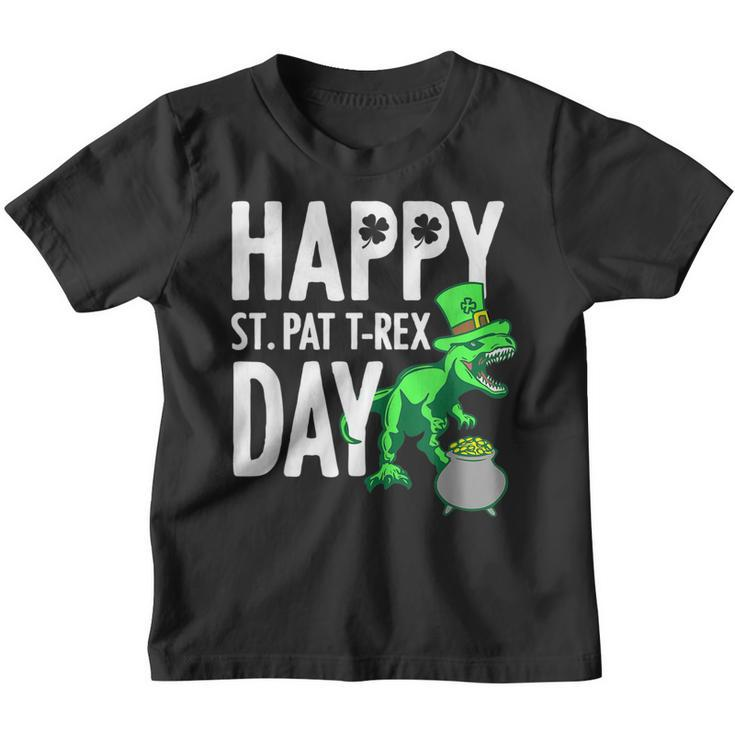 Kids Kids Happy St Pat Trex Day Dino Patricks Day Toddler  V2 Youth T-shirt