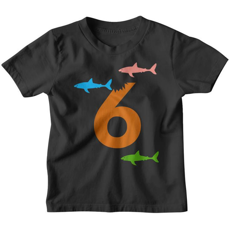 Kids Shark Bite 6Th Birthday T Shirt For 6 Year Old Birthdays Youth T-shirt