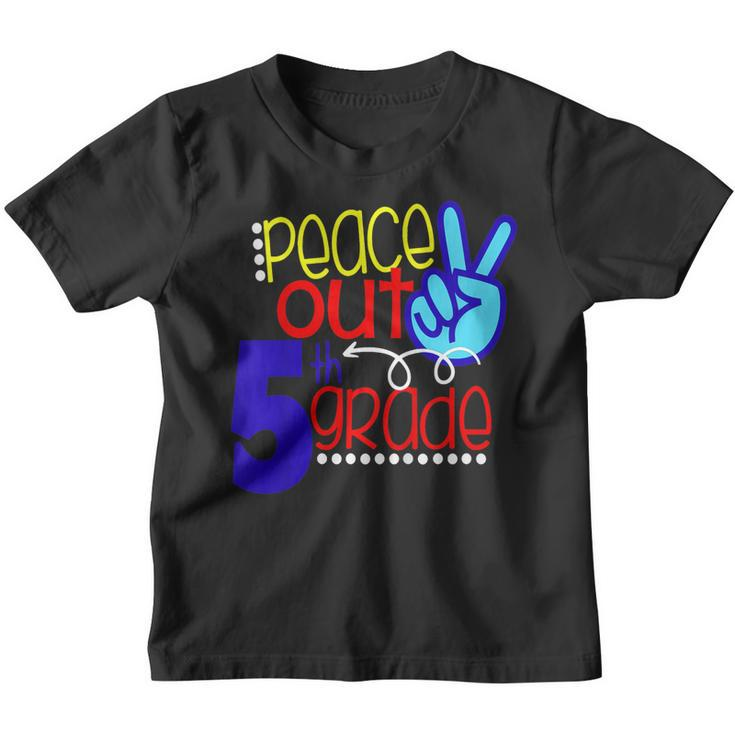 Last Day Of School Shirt Peace Out Fifth Grade 5 Son Kids Youth T-shirt