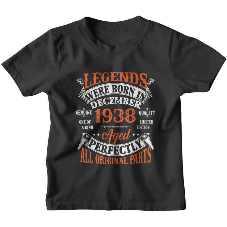 Legend 1938 Vintage 85Th Birthday Born In December 1938 V2 Youth T-shirt