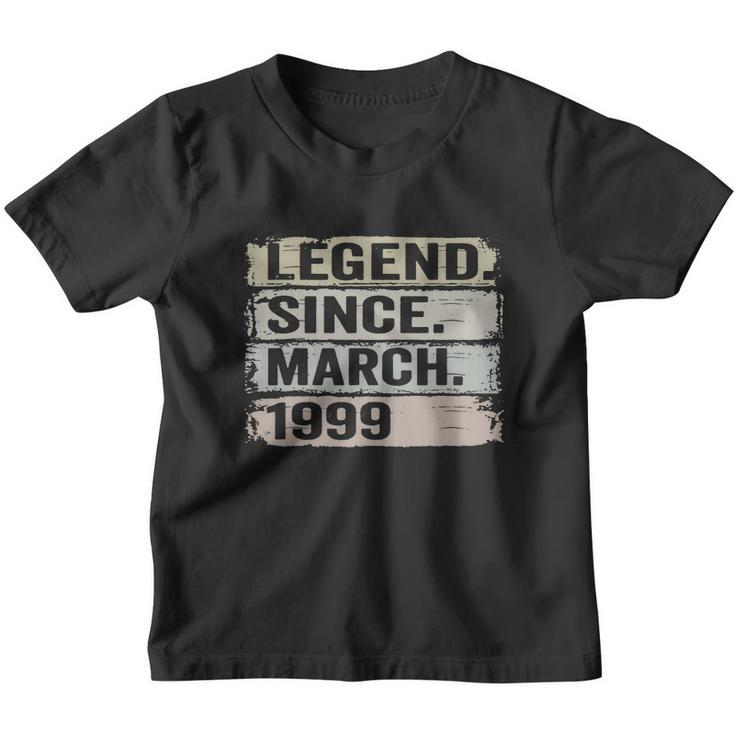 Legend Since March 1999 21Th Birthday Gifts 21 Year Old Youth T-shirt