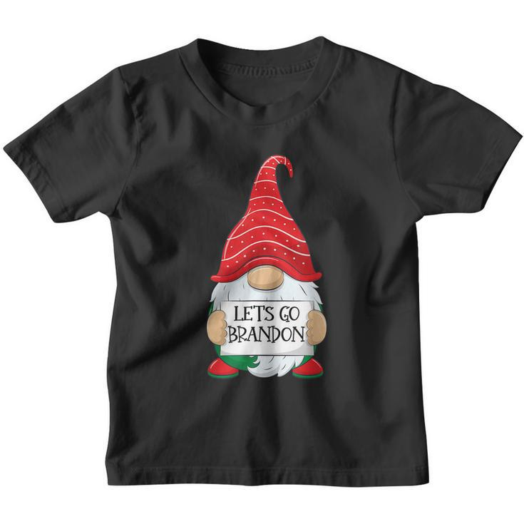 Lets Go Brandon Tee Funny Christmas Gnome Lets Go Brandon Tshirt Youth T-shirt