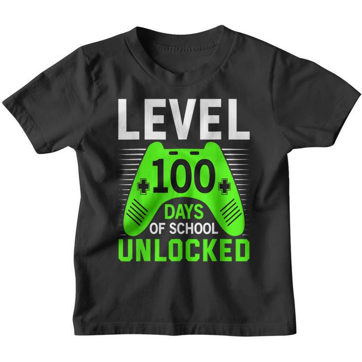 Level 100 Days Of School Unlocked Awesome Students Teachers  Youth T-shirt