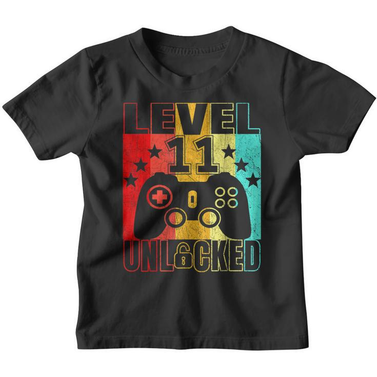 Level 11 Unlocked 11Yr Bday Boys 11Th 11 Years Old Birthday  Youth T-shirt