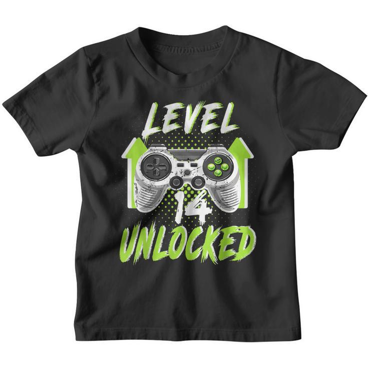 Level 14 Unlocked Birthday Boy 14 Year Old Video Game Gaming  Youth T-shirt