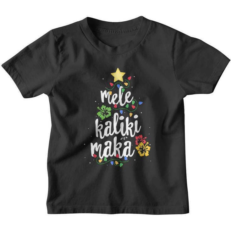 Mele Kalikimaka Shirt For Women Hawaiian Hawaii Christmas Tshirt Youth T-shirt