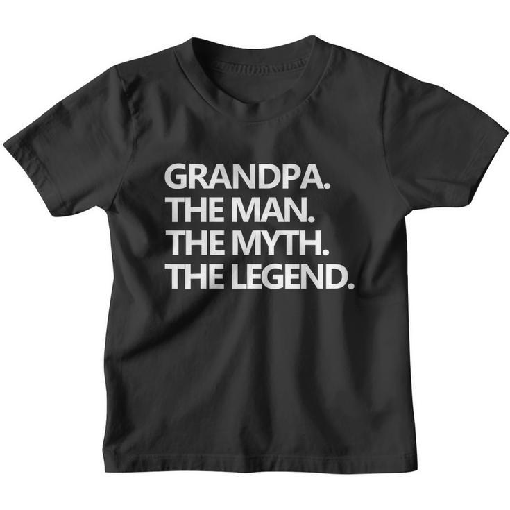 Mens Grandpa The Man The Myth The Legend Fathers Day Men Tshirt Youth T-shirt