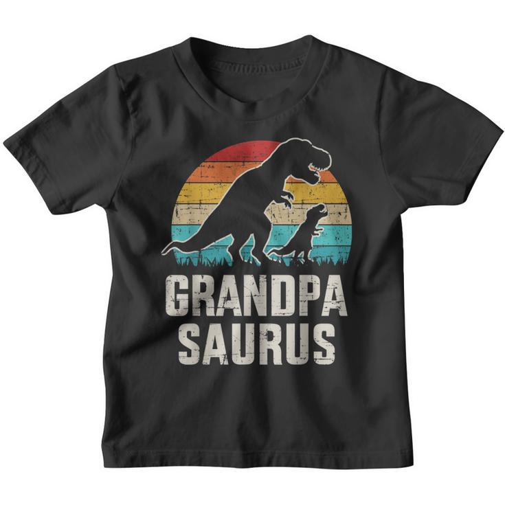 Mens Grandpasaurus Vintage Dinosaur For Grandpa From Grandkid  Youth T-shirt