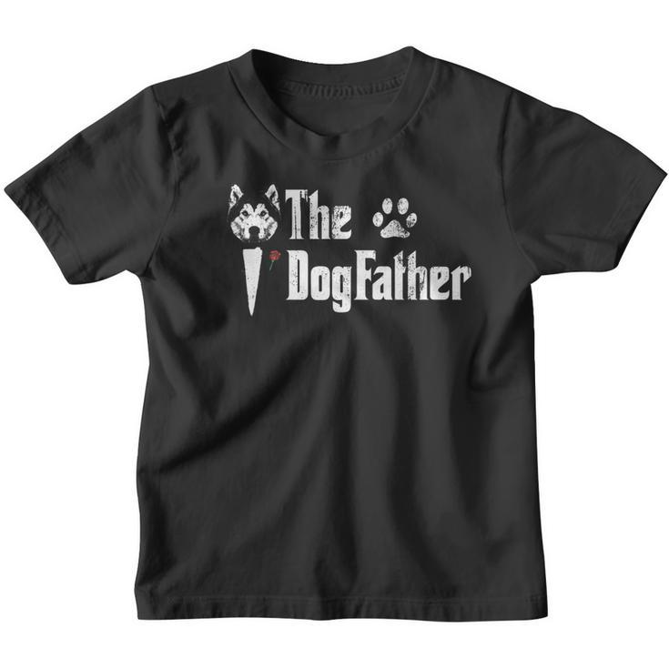 Mens The Dogfather Alaska Malamute Dog Dad Fathers Day Youth T-shirt