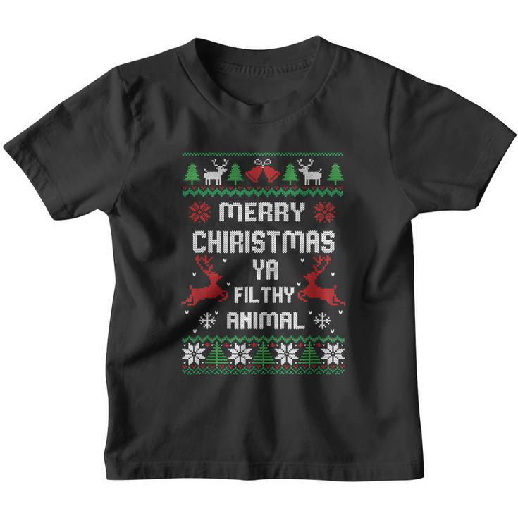 Merry Christmas Animal Filthy Ya 2021 Tshirt Youth T-shirt