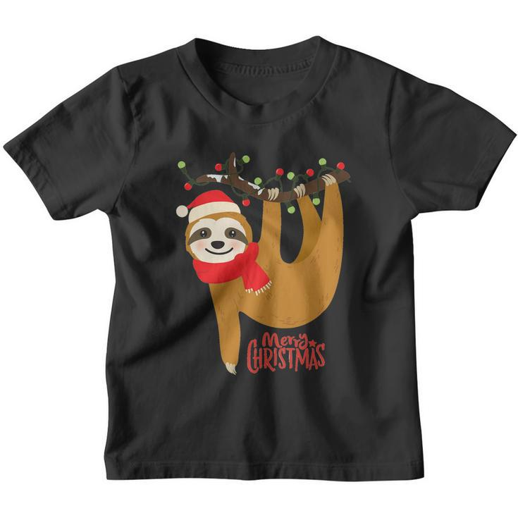 Merry Christmas Sloth Slothmas Youth T-shirt