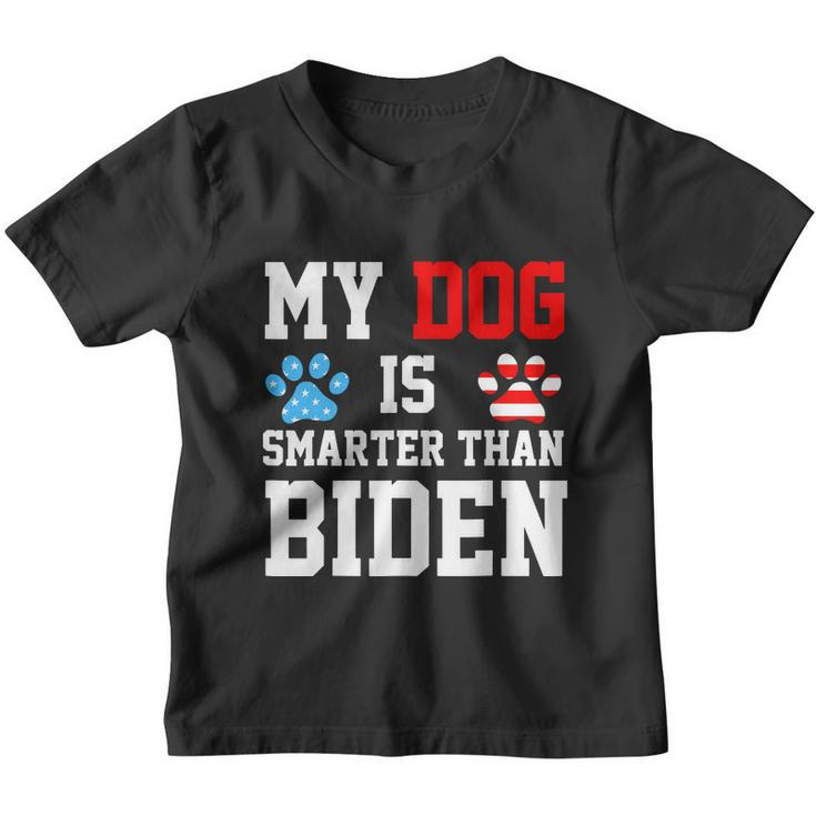 My Dog Is Smarter Than Biden Youth T-shirt