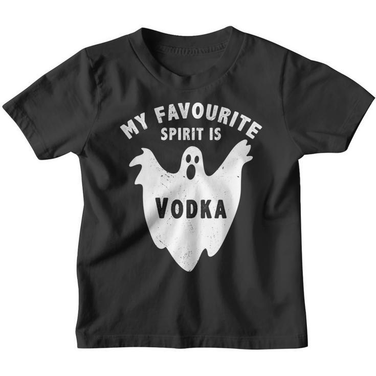 My Favorite Spirit Is Vodka Funny Halloween Vodka Drinker   V3 Youth T-shirt