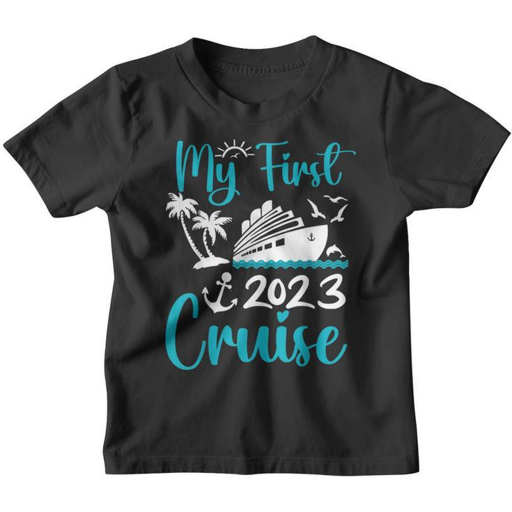 My First Cruise 2023 Kids Family Vacation Cruise Ship Travel  Youth T-shirt