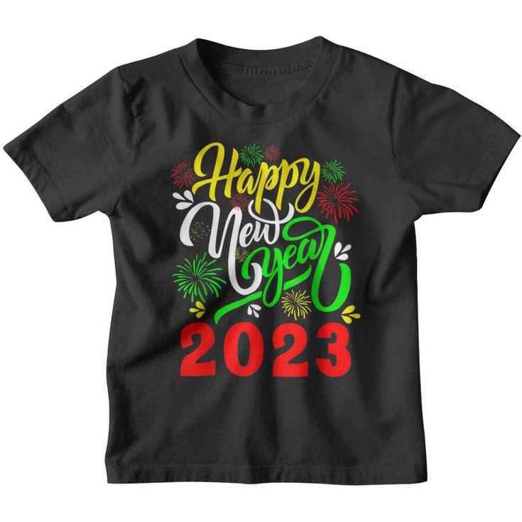 New Years Eve Party Supplies Kids Nye 2023 Happy New Year  V6 Youth T-shirt