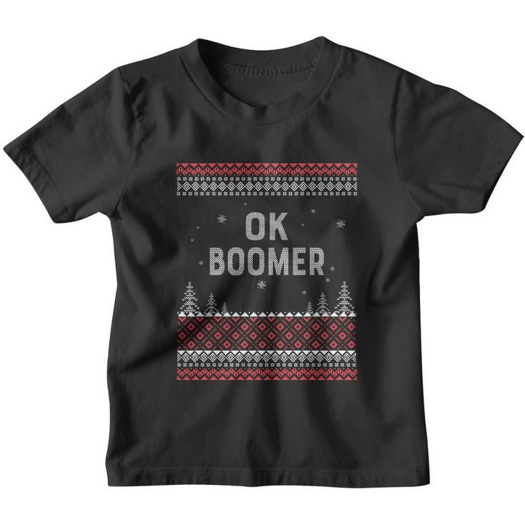 Ok Boomer Millenials Gen Z Generation Ugly Christmas Sweater Cool Gift Youth T-shirt