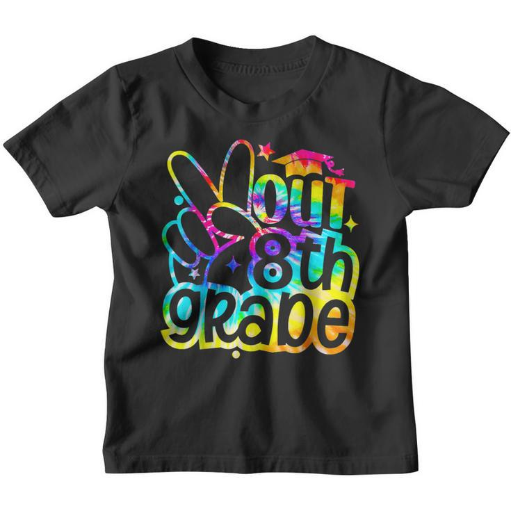 Peace Out 8Th Grade Graduation Last Day Of School Tie Dye  Youth T-shirt