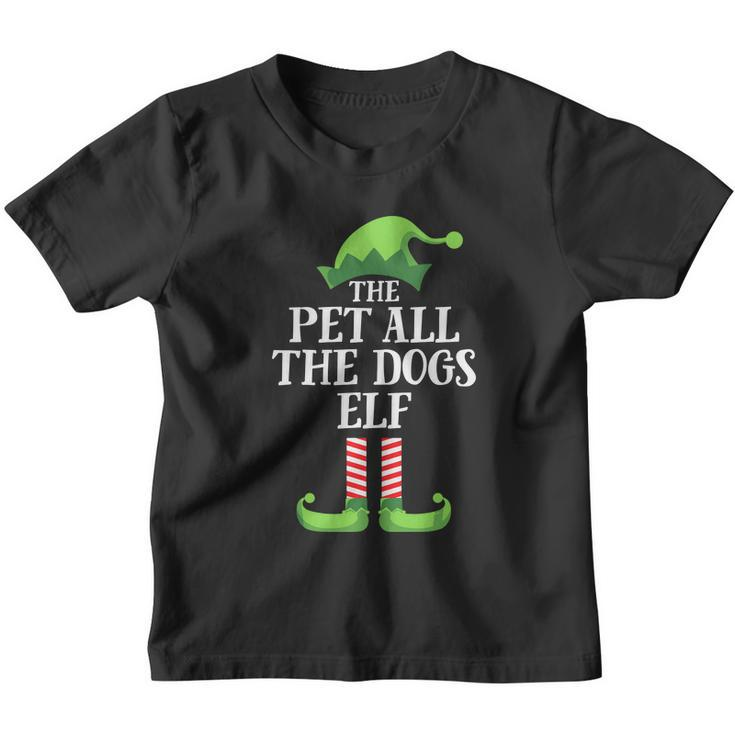 Pet All The Dogs Elf V2 Youth T-shirt