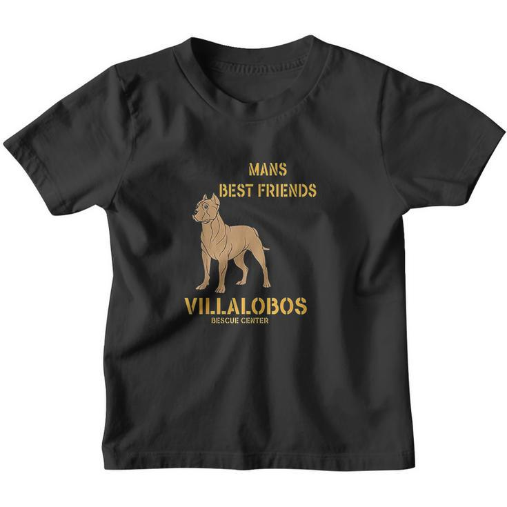 Pitbull Mans Best Friend Villalobos Rescue Youth T-shirt