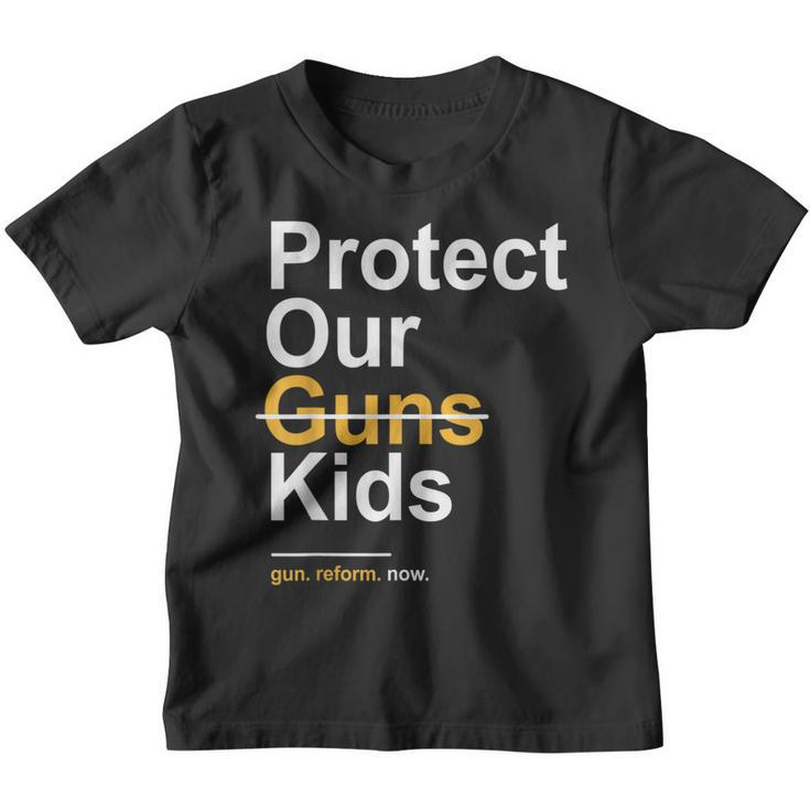 Protect Our Kids Not Guns Gun Control Now End Gun Violence  Youth T-shirt
