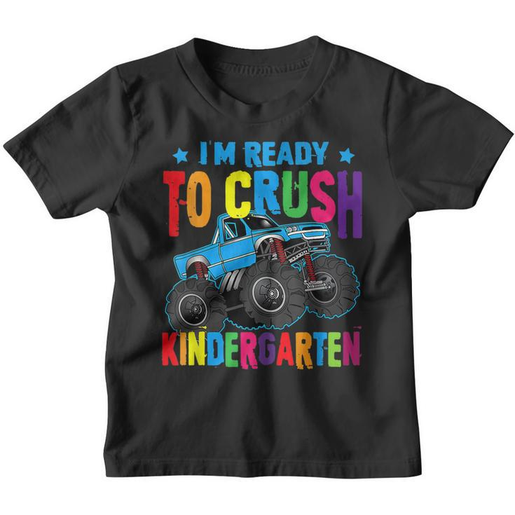 Ready To Crush Kindergarten Monster Truck Back To School  Youth T-shirt