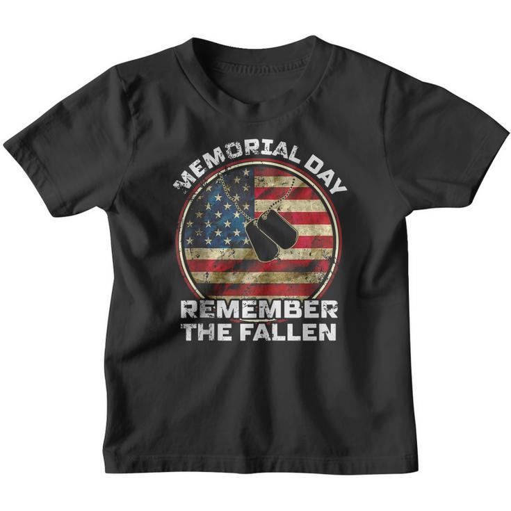 Remember The Fallen Veteran Military Happy Memorial Day Youth T-shirt