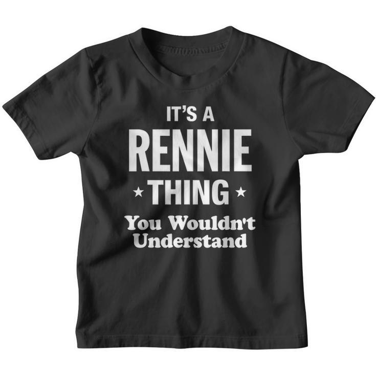 Rennie Thing Family Last Name Funny Youth T-shirt