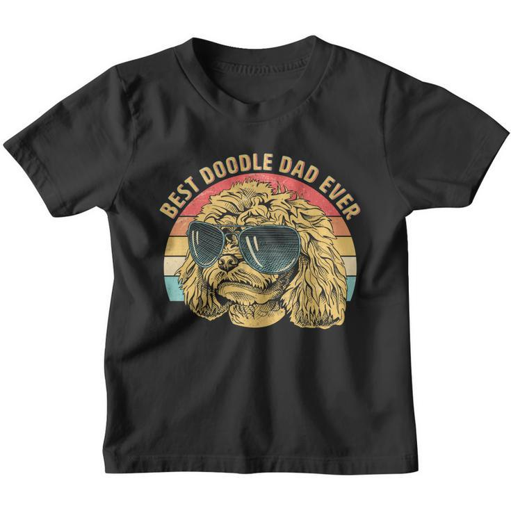 Retro Best Doodle Dad Ever Youth T-shirt