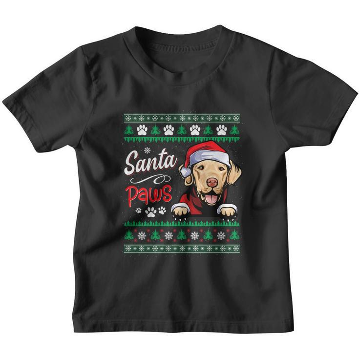 Santa Paws Chesapeake Bay Retriever Ugly Christmas Sweater Cute Gift Youth T-shirt