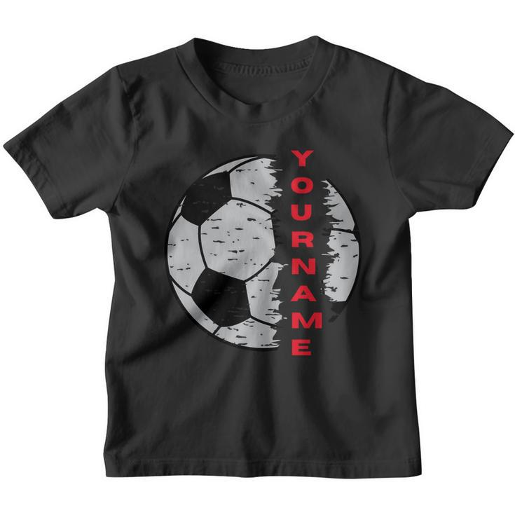Soccer Custom Name Vintage Sport Lover Sport Player Personalized Gift Youth T-shirt