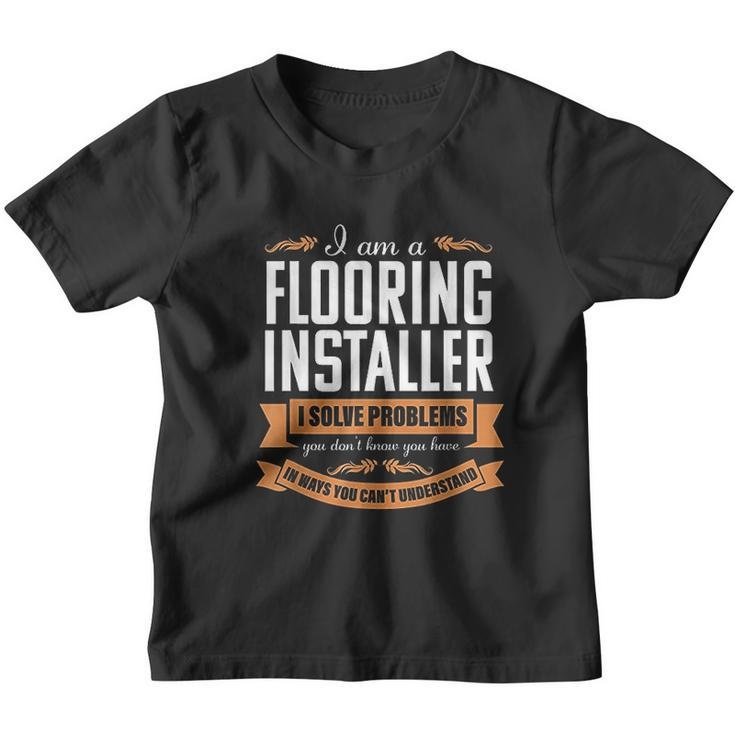 Solve Flooring Installer Carpet Installation Contractor Gift Youth T-shirt - Thegiftio