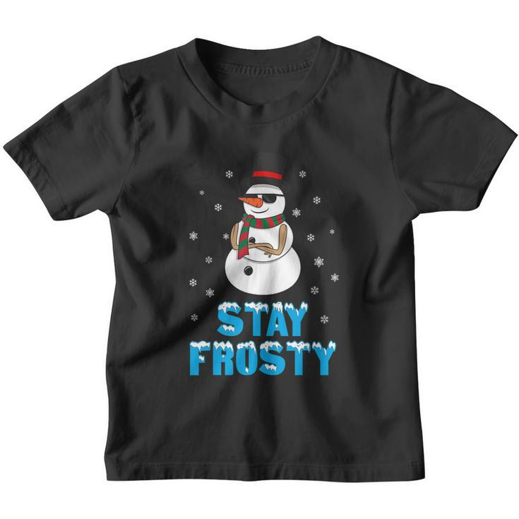 Stay Frosty Shirt Funny Christmas Shirt Cool Snowman Tshirt V3 Youth T-shirt