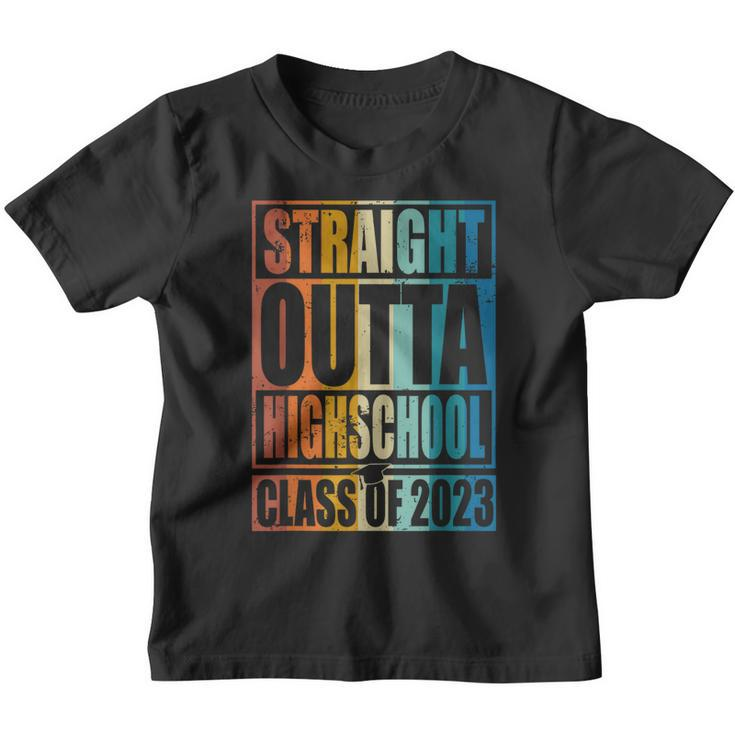 Straight Outta High School Class Of 2023 Graduation Gifts Youth T-shirt