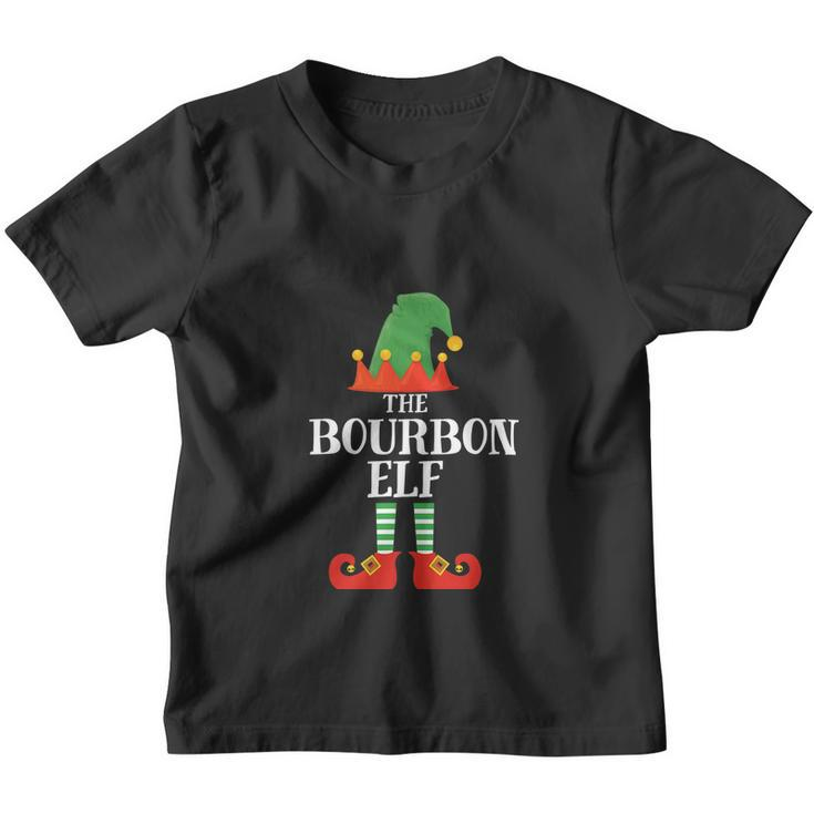 The Bourbon Elf Matching Family Group Christmas Pajama Youth T-shirt