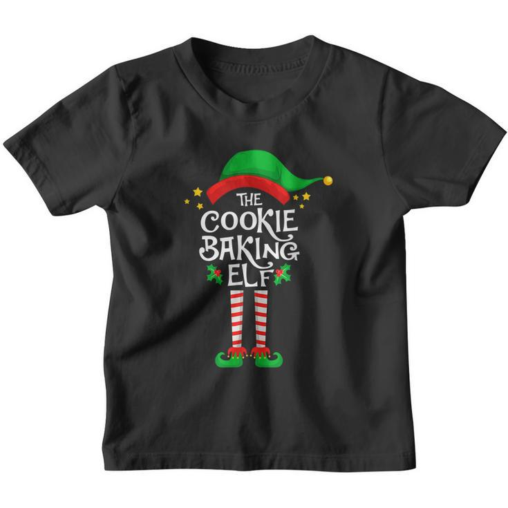The Cookie Baking Elf Christmas Family Matching Group Youth T-shirt