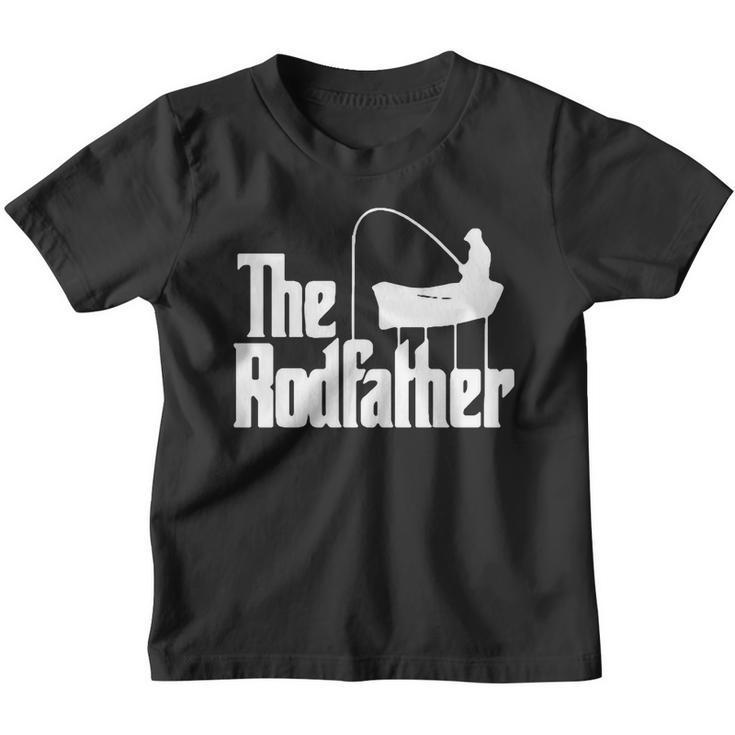 The Rod Father Funny Fishing Dad Youth T-shirt