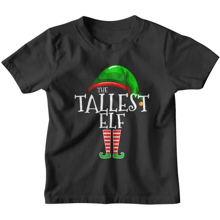 The Tallest Elf Family Matching Group Christmas Gift Funny Tshirt Youth T-shirt
