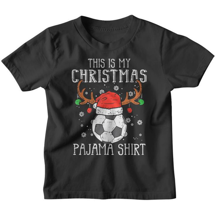 This Is My Christmas Soccer Xmas Sports Boys Girls Kid  Youth T-shirt