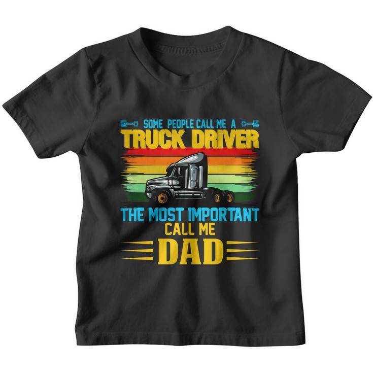 Truck Driver Dad Gift Youth T-shirt