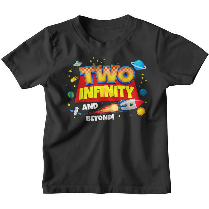 Two Infinity And Beyond 2Nd Birthday Decorations Party Boys  Youth T-shirt