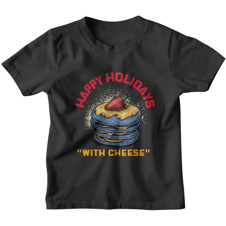 Ugly Christmas Sweater Burger Happy Holidays With Cheese V20 Youth T-shirt
