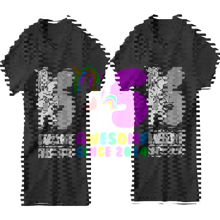 Unicorn 5Th Birthday Shirts For Girls Youth T-shirt